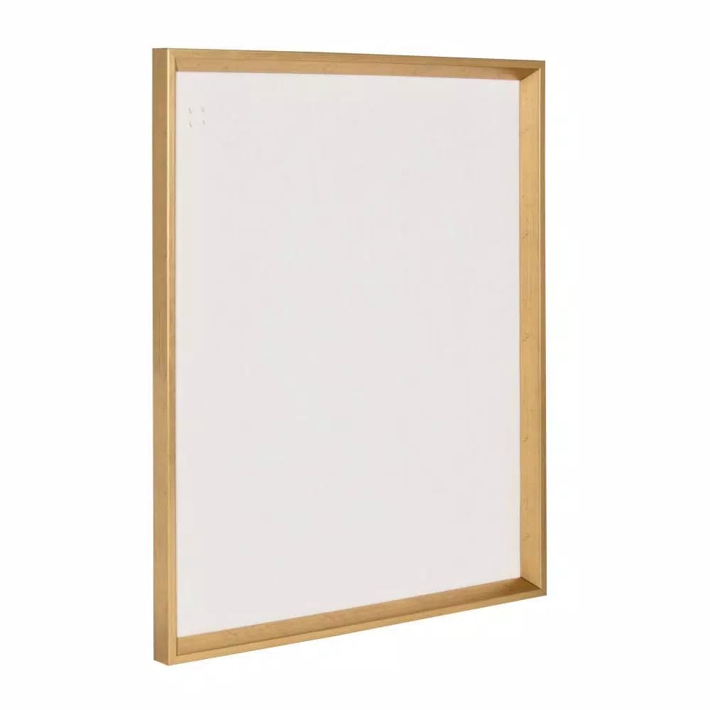 DesignOvation Calter Framed Linen Fabric Pinboard Memo Board, Modern Decorative Bulletin Board for Home and Office