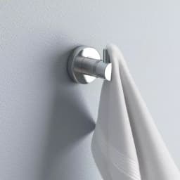No Drilling Required Loxx Single Robe Hook in Chrome - No-Drill Mounting System for Glass, Tile, and Wood thumbnail 2