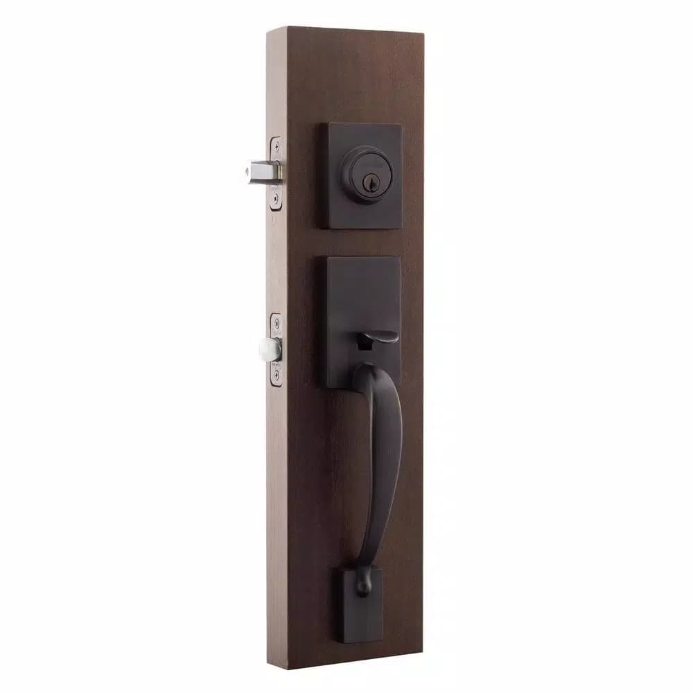 Copper Creek Colonial Handleset with Waverlie Lever Trim, Tuscan Bronze