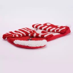 Glitzhome 20 in. Handmade 3D Snowman Christmas Stocking - Red & White Hooked Holiday Decor thumbnail 2