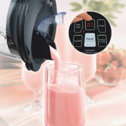 Hamilton Beach 40 oz. Smoothie Smart Blender, 2-Speed Black Glass Jar Blender thumbnail 7