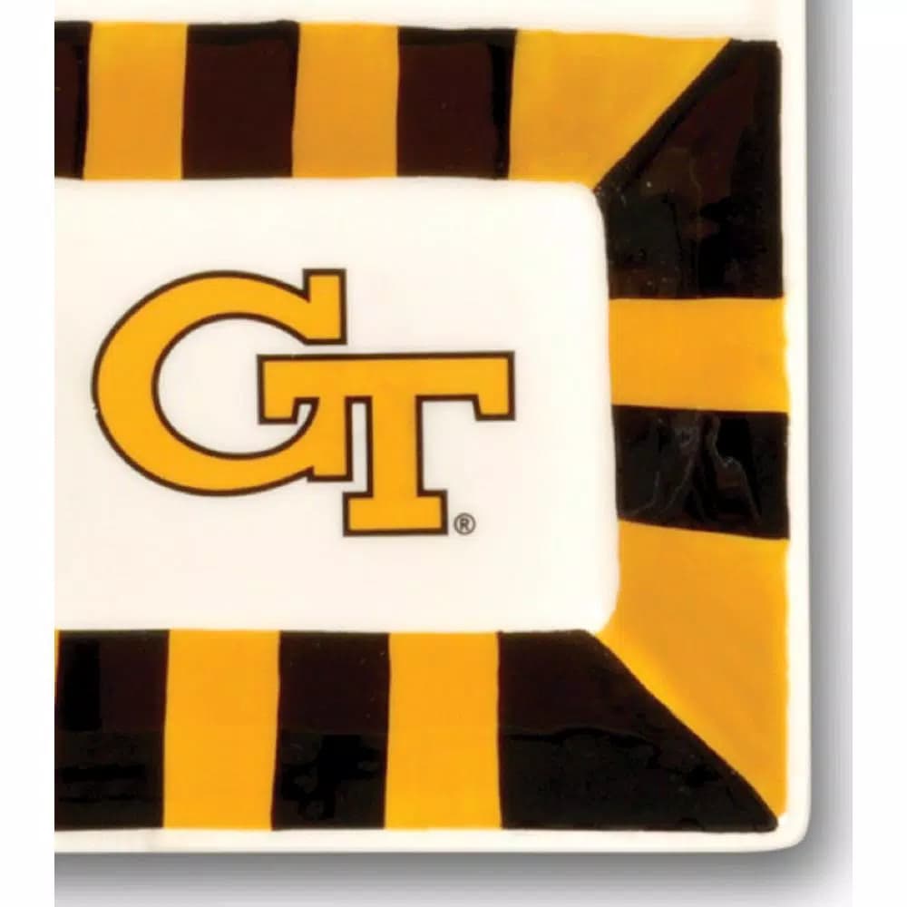 Magnolia Lane Georgia Tech NCAA Officially Licensed 4-Section Ceramic Serving Platter