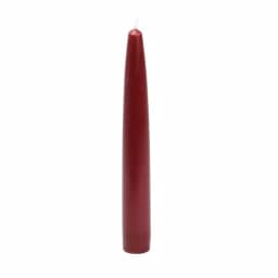 Zest Candle 6 in. Burgundy Taper Candles, Set of 12 thumbnail 2