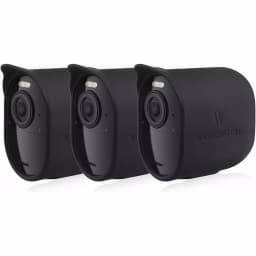 Wasserstein Protective Silicone Sunroof Skins for Arlo Ultra, Ultra 2, Pro 3 & Pro 4 (3-Pack, Black) thumbnail 1