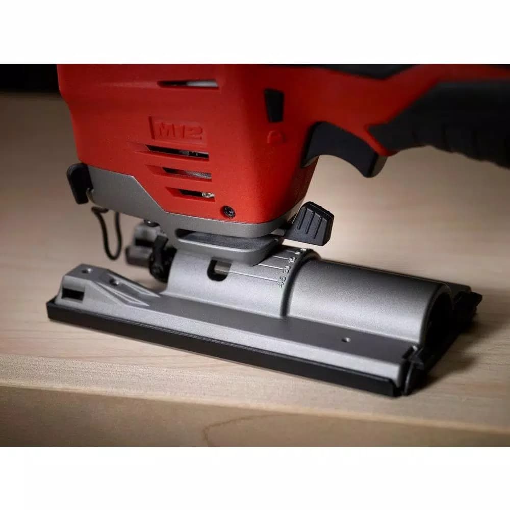 Milwaukee M12 12V Lithium-Ion Cordless Jig Saw Kit with 1.5 Ah Battery, Charger, and Tool Bag