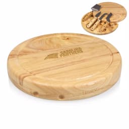 TOSCANA Carolina Panthers Circo Wood Cheese Board Set with 4 Stainless Steel Tools thumbnail 2