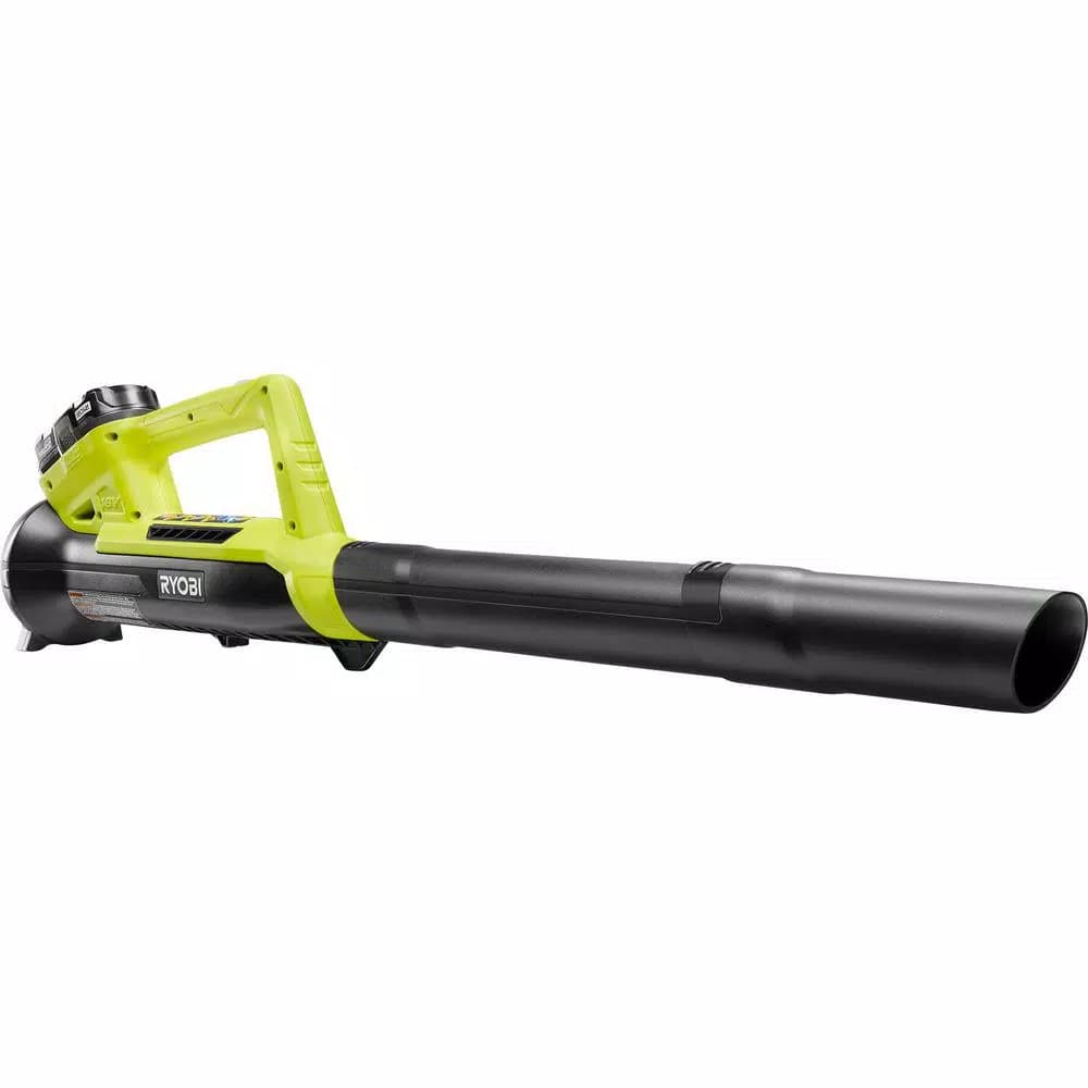 RYOBI ONE+ 18V Cordless Leaf Blower/Sweeper, 200 CFM, 90 MPH, Includes 2.0 Ah Battery and Charger