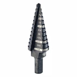 Milwaukee #4 Step Drill Bit, 3/16 in. - 7/8 in., Black Oxide, 3-Flat Shank thumbnail 1