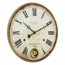 Aspire Home Accents Raleigh Brown Pendulum Wall Clock - Large Italian Provincial Analog Decor thumbnail 2