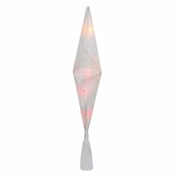 Northlight 11 in. Frosted Bethlehem Star Christmas Tree Topper with Multi-Color Lights and Gold Scrolling Design thumbnail 3