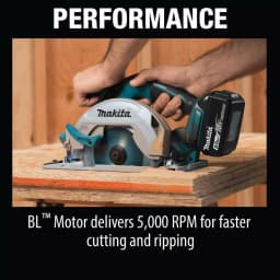 Makita 18V LXT Brushless 6-1/2 in. Cordless Circular Saw Kit with 5.0Ah Battery & Charger thumbnail 13