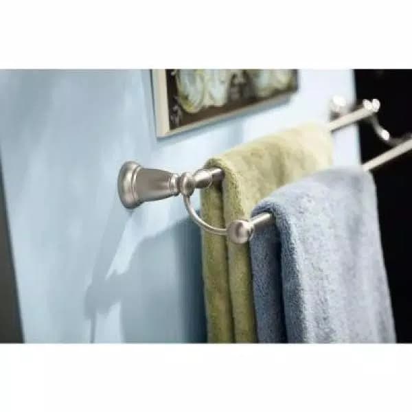 Moen Banbury 24 in. Double Towel Bar in Spot Resist Brushed Nickel