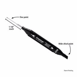 Fastcap Fast Cap Long Nose Pattern Marker, Black Permanent Waterproof Dual-Tip Marker thumbnail 2