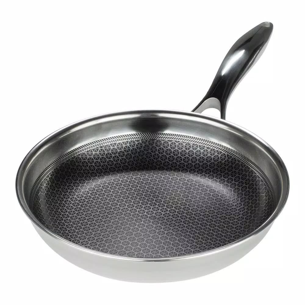 Black Cube 8 in. Stainless Steel Nonstick Hybrid Frying Pan