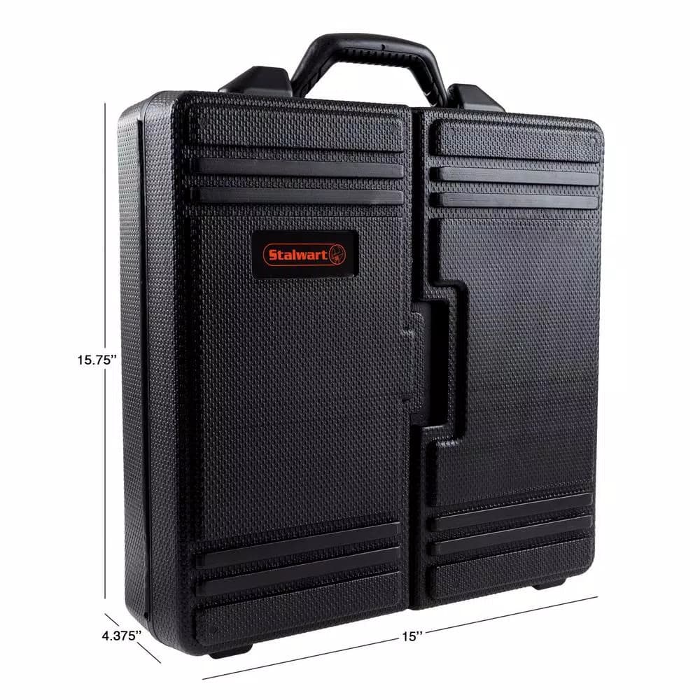 Stalwart 18V Cordless 3/8 in. Drill/Driver Set with 78-Piece Accessory Kit and Carrying Case