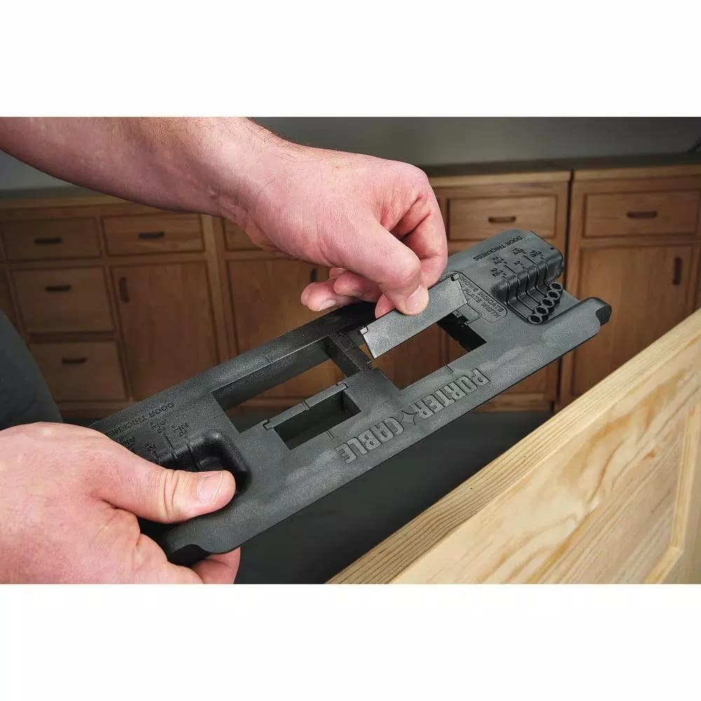 Porter-Cable 59375 Strike and Latch Plate Router Template with HSS Bit
