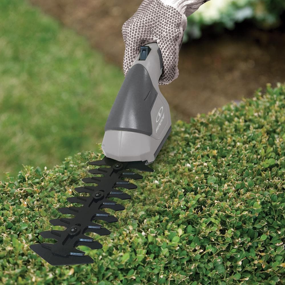 Sun Joe HJ604C 2-in-1 Cordless 7.2V Grass Shear and Hedge Trimmer, Gray