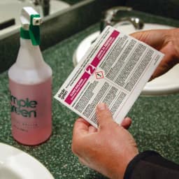 Simple Green Clean Building Bathroom Cleaner Secondary Labels, Bilingual, 10-Pack thumbnail 2