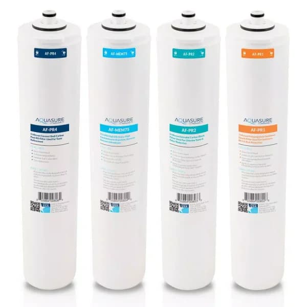 Aquasure Premier 75 GPD 4-Stage Reverse Osmosis Replacement Filter Set for AS-PR75A & AS-PR75A-BN