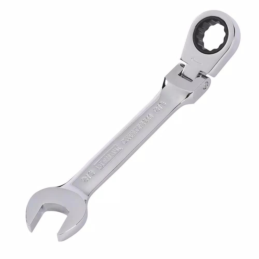 DEWALT DWMT74195 7-Piece SAE Ratcheting Flex Head Combination Wrench Set