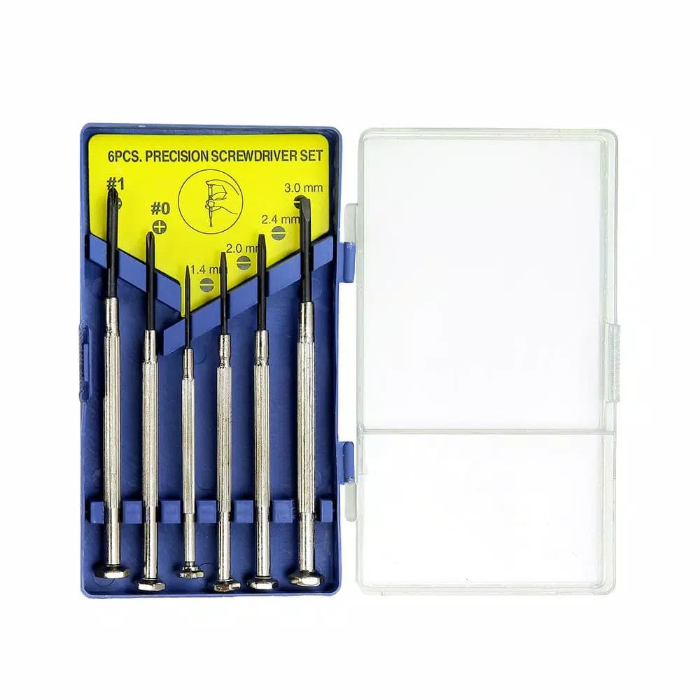 Stark 6-Piece Precision Small Parts Screwdriver Set for Watch, Jewelry, Eyeglasses, and Electronics Repair