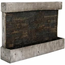Sunnydaze Decor 24 in. Ancient Style Outdoor Wall Water Fountain, Gray Polyresin thumbnail 1