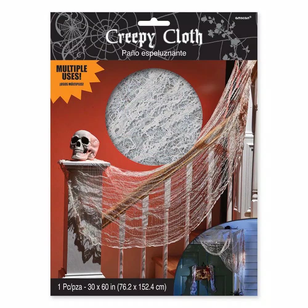 Amscan 60 in. x 30 in. Halloween Creepy Bloody Cloth, 7-Pack Haunted House Decor
