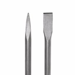 Stark 16 in. Flat and Point Chisel Set with 1-1/8 in. Hex Shank for Demolition Jack Hammers, 2-Piece thumbnail 3