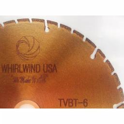 Whirlwind USA 6 in. 40-Teeth Segmented Diamond Blade for Metal and Plastic thumbnail 2