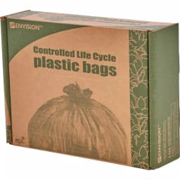 Stout 33 Gallon Totally Degradable Trash Bags, 40 Count Box, Green thumbnail 2