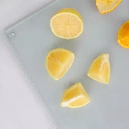 Home Basics Frosted Tempered Glass Cutting Board - Modern Rectangular Serving Platter thumbnail 4