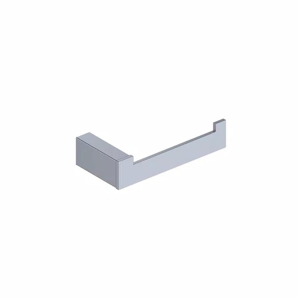 WS Bath Collections Kimono Polished Chrome Solid Brass Toilet Paper Holder
