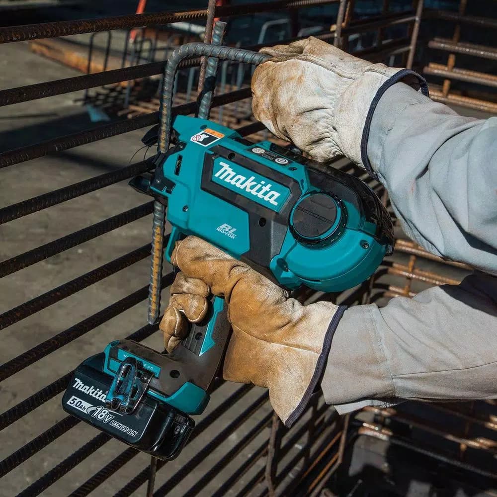 Makita 18V LXT Brushless Cordless Rebar Tying Tool Kit with 5.0 Ah Battery