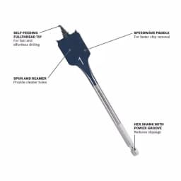 Bosch Daredevil High Carbon Steel Spade Bit Set, 12-Piece thumbnail 2