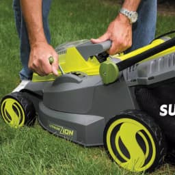 Sun Joe iON16LM 40V Cordless 16 in. Walk Behind Push Mower Kit with 4.0 Ah Battery and Charger thumbnail 2