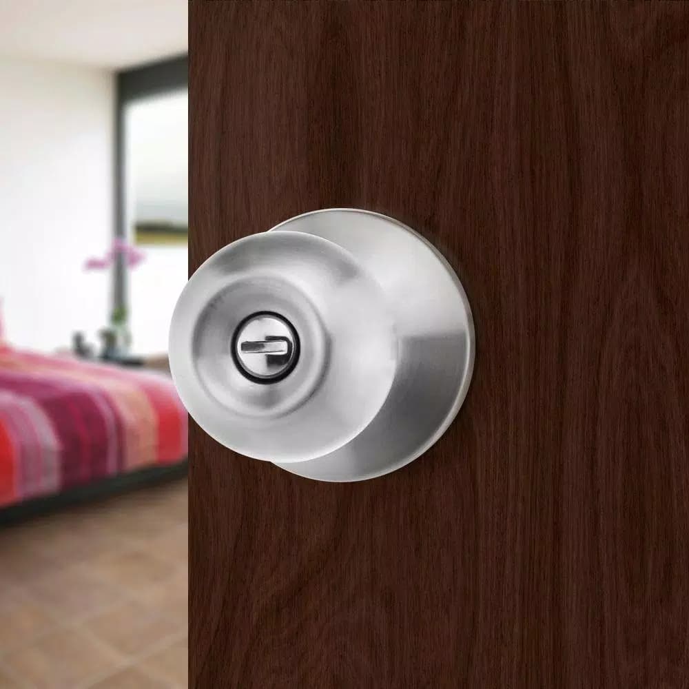 Toledo Fine Locks Avila Satin Stainless Steel Keyed Entry Door Knob Lockset by Toledo Fine Locks