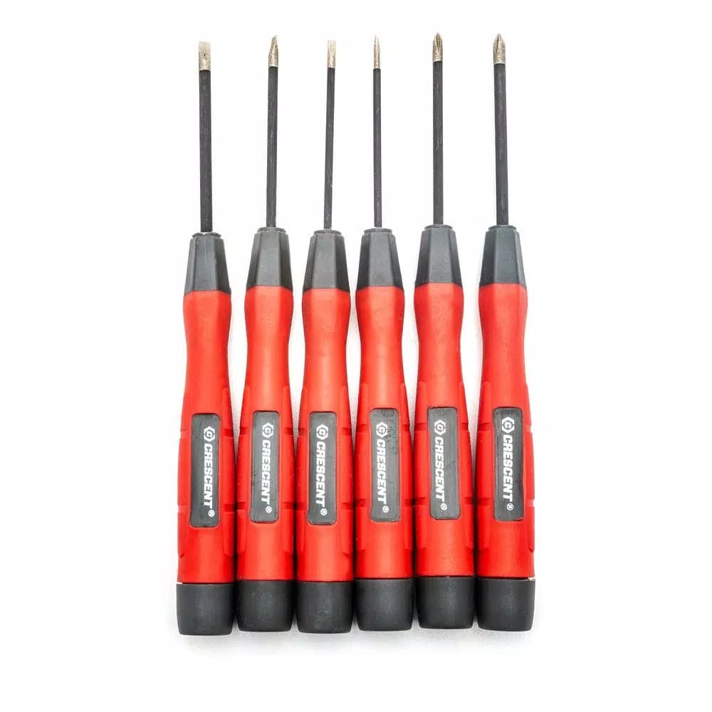 Crescent 6-Piece Precision Screwdriver Set for Electronics and Jewelry Repair