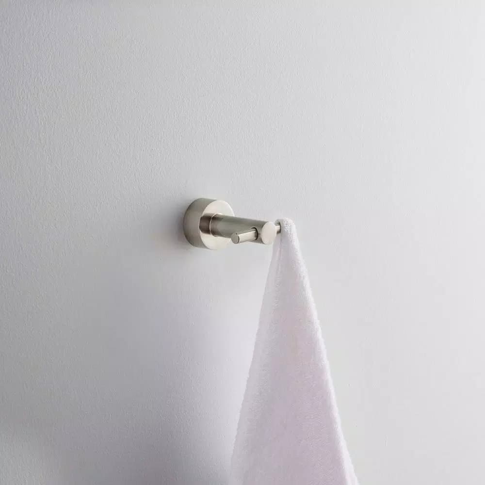 Glacier Bay Innburg Double Robe Hook, Brushed Nickel