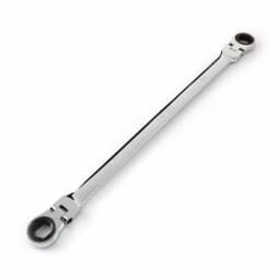 TEKTON 16 mm x 18 mm Extra Long Flex-Head Ratcheting Box End Wrench thumbnail 1