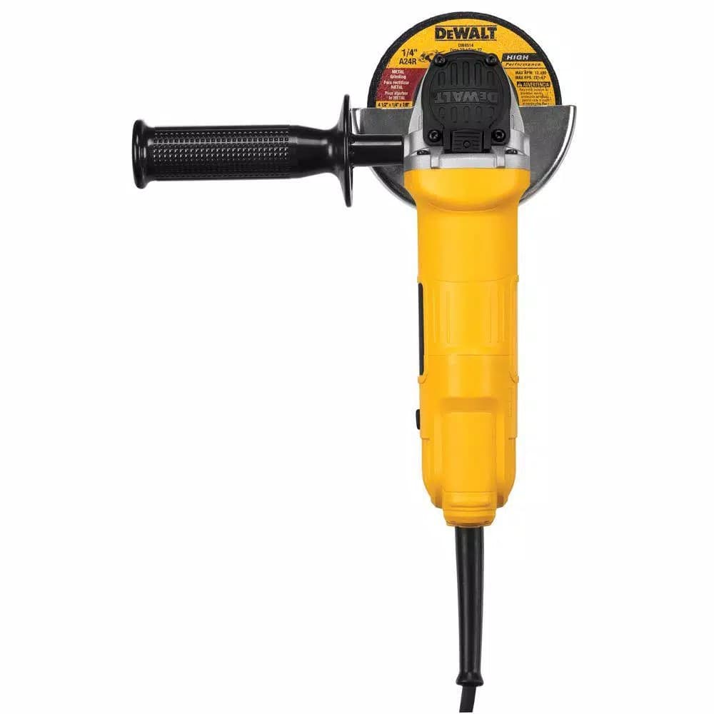 DEWALT DWE4012 4.5 in. Corded Angle Grinder, 7.5 Amp, 12,000 RPM