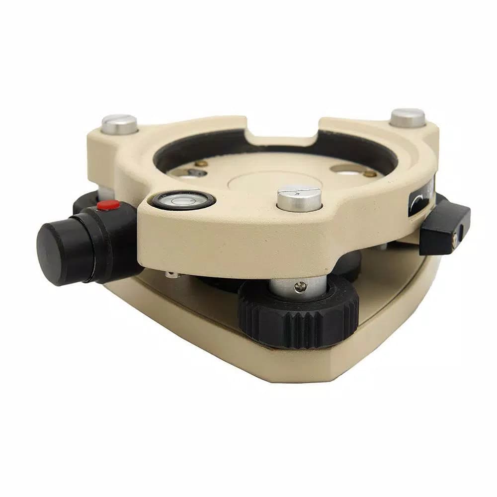 AdirPro Beige Tribrach with Laser Plummet and 3-Prong Forced Centering