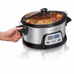 Hamilton Beach FlexCook 6 Qt. Programmable Slow Cooker, Silver thumbnail 4