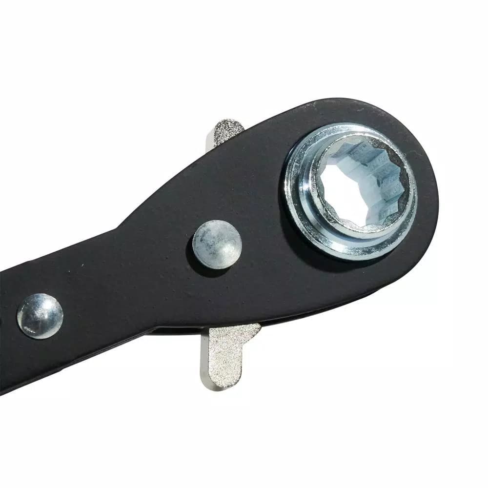Klein Tools 6-in-1 Ratcheting Lineman's Wrench, SAE Combination Wrench
