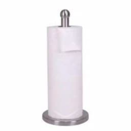 Home Basics Stainless Steel Paper Towel Holder - Freestanding Brushed Metal Design thumbnail 1