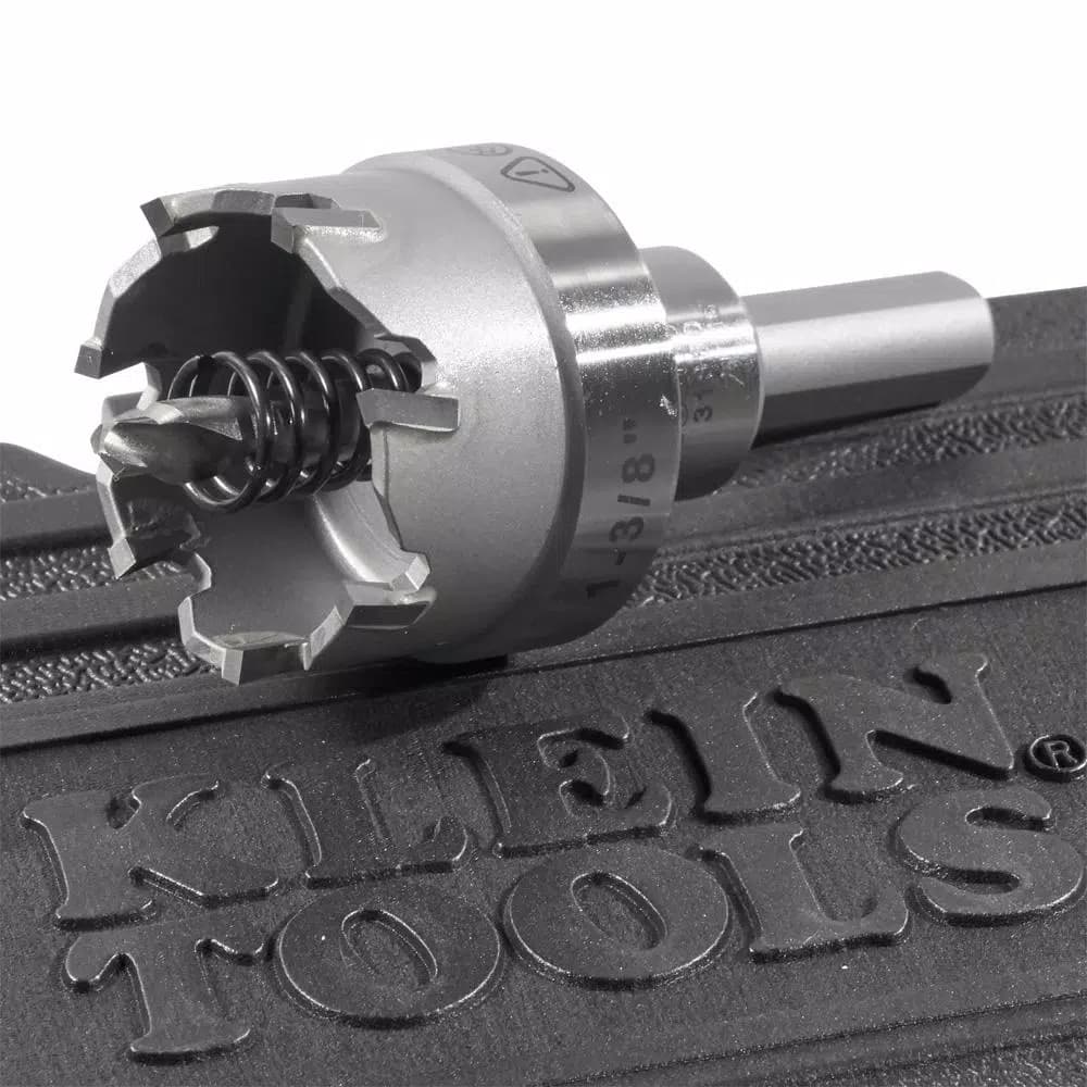 Klein Tools 4-Piece Carbide-Tipped Hole Cutter Set with Heavy Duty Carrying Case