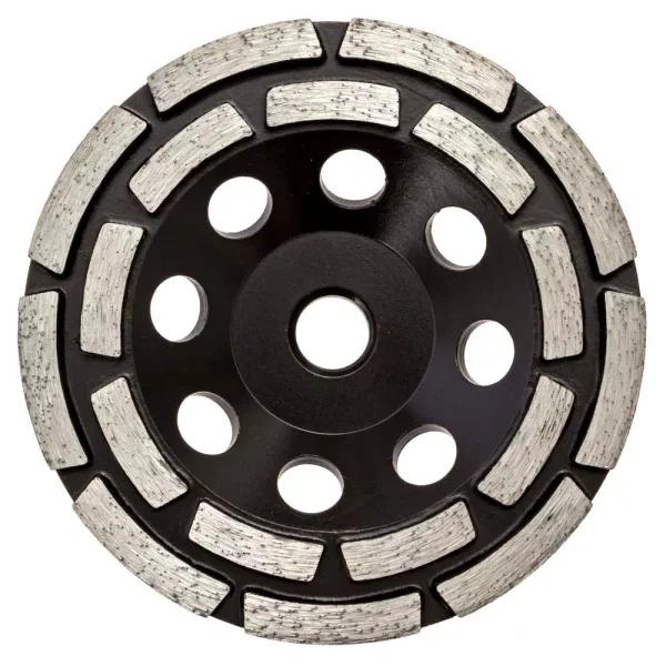 Thinset Removal Bit 4.5 in. Double Row Diamond Grinding Cup Wheel for Masonry and Thinset Removal
