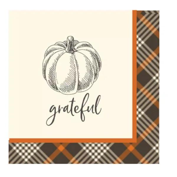 Sugar Plum Party SugarPlum Rustic Harvest Paper Lunch Napkins, 32-Piece Set