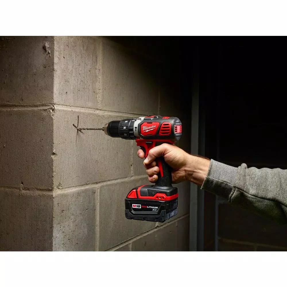 Milwaukee M18 18V Lithium-Ion Cordless 1/2 in. Hammer Drill/Driver (Tool-Only)