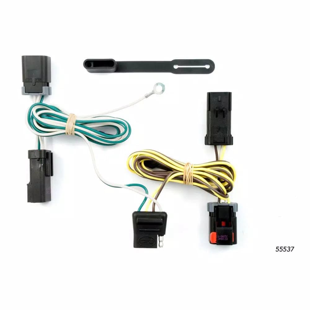 CURT Custom Vehicle-Trailer Wiring Harness, 4-Way Flat, Quick T-Connector for Dodge Caravan & Town and Country