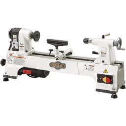 Shop Fox 1/2 HP Bench-Top Wood Lathe, 10 in. x 15 in., 120-Volt, 6-Speed Cast-Iron Construction thumbnail 1